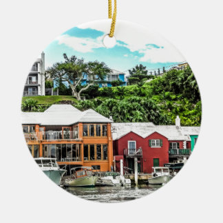 Houses Near Hamilton Ceramic Tree Decoration