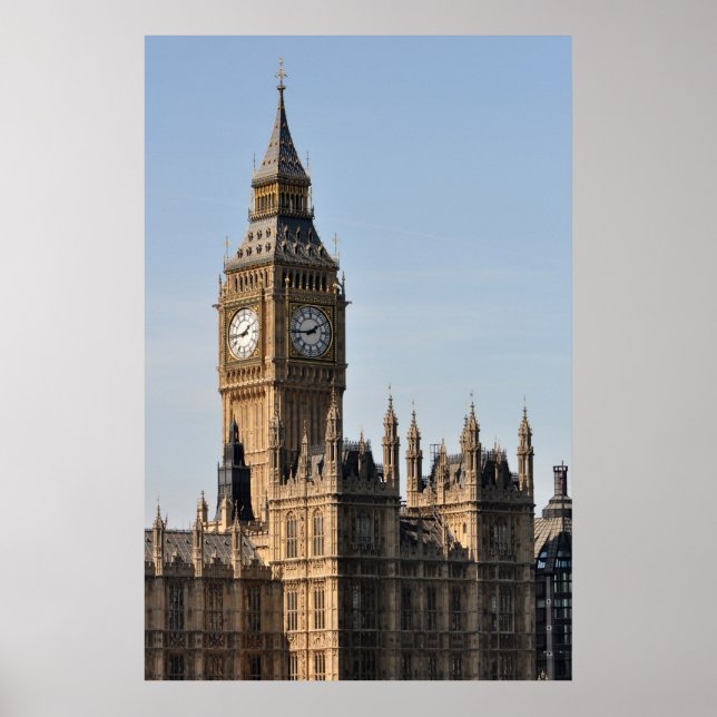 Houses of Parliament and Big Ben Uk Poster (Front)