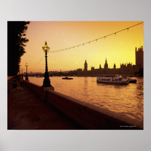 Houses of Parliament at Sunset Poster