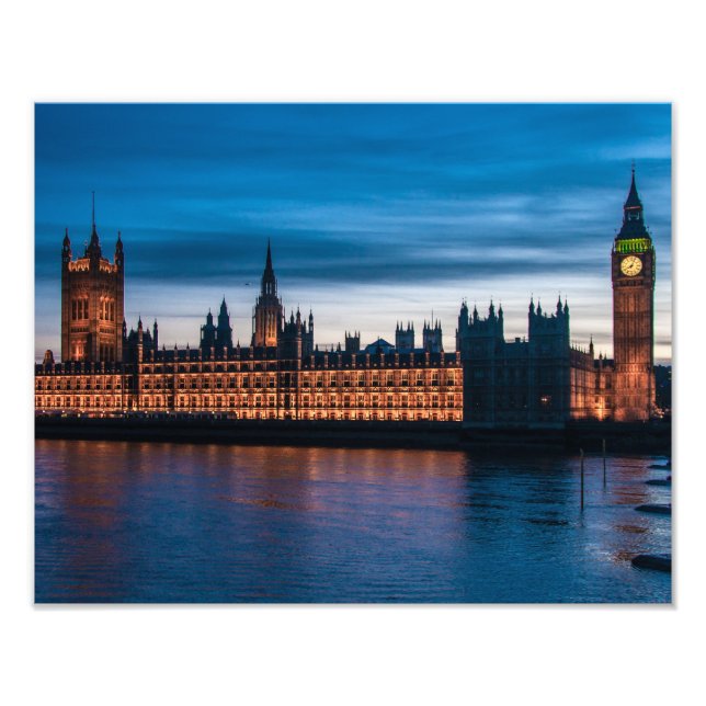 Houses of Parliament & Big Ben, London, England Photo Print (Front)