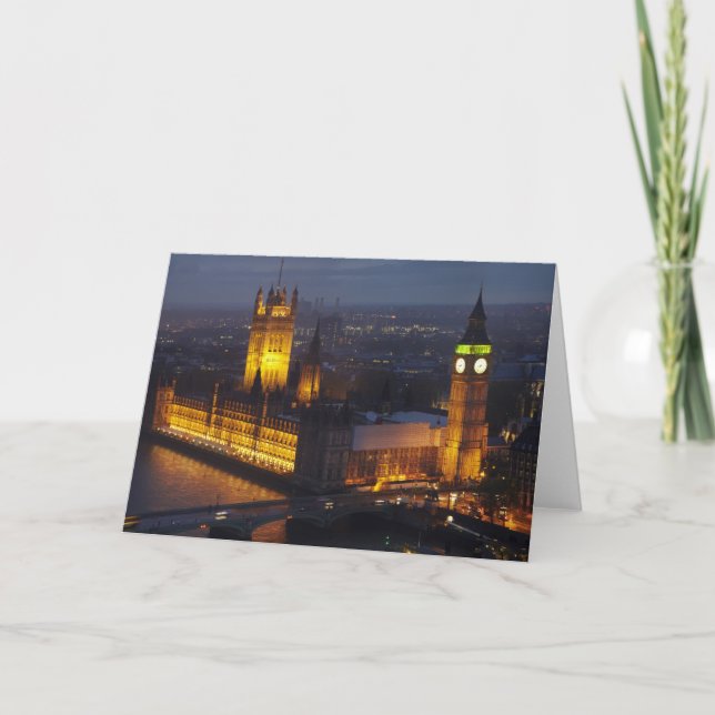 Houses of Parliament, Big Ben, Westminster Card (Front)