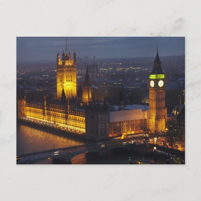 Houses of Parliament, Big Ben, Westminster Postcard (Front)