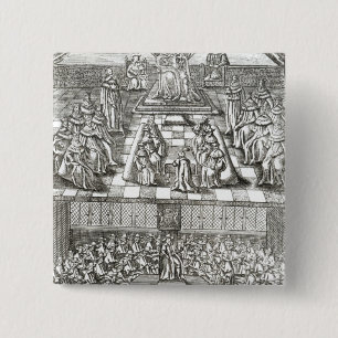 Houses of Parliament in 1640 15 Cm Square Badge