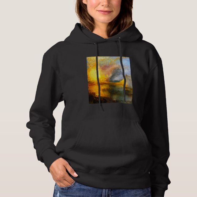 Houses of Parliament J. M. W. Turner Romanticism L Hoodie (Front)