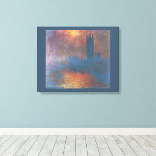 Houses of Parliament, London by Claude Monet Canvas Print