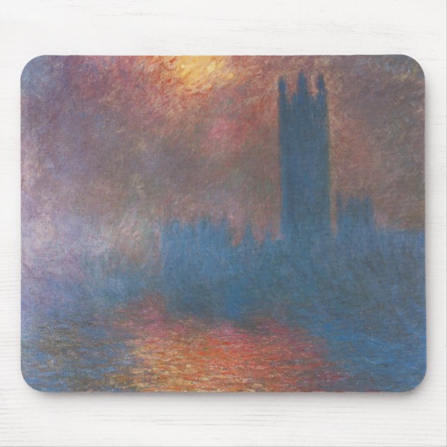 Houses of Parliament, London by Claude Monet Mouse Pad (Front)