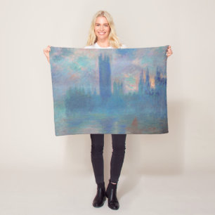 Houses of Parliament (London), Monet Fleece Blanket