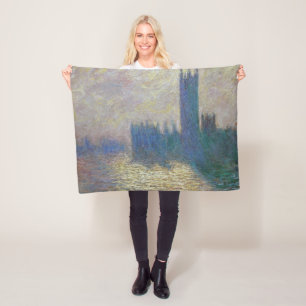 Houses of Parliament (London), Monet Fleece Blanket
