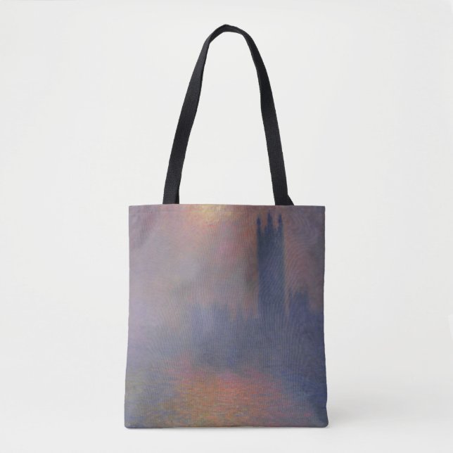 Houses of Parliament, London, with the Sun Breaki Tote Bag (Front)