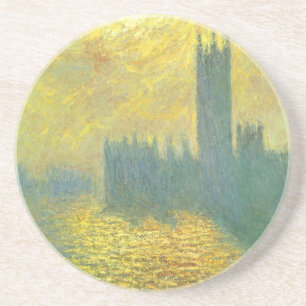 Houses of Parliament, Stormy Sky by Claude Monet Coaster