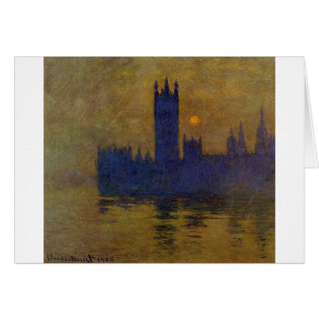 Houses of Parliament, Sunset 02 by Claude Monet (Front Horizontal)