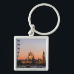 Houses of Parliament & the London Eye Key Ring<br><div class="desc">Houses of Parliament & London Eye,  Westminster,  London,  UK | Peter Adams | AssetID: 84935974</div>