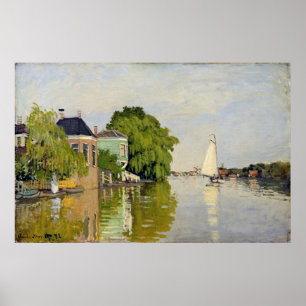Houses on the Achterzaan - Claude Monet Poster
