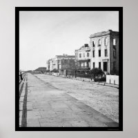 Houses on the Battery in Charleston, SC 1865