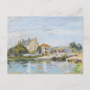 Houses On The Edge Alfred Sisley Postcard