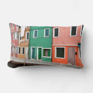 Houses on the waterfront lumbar cushion
