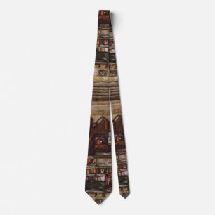 Houses with Laundry by Egon Schiele Tie