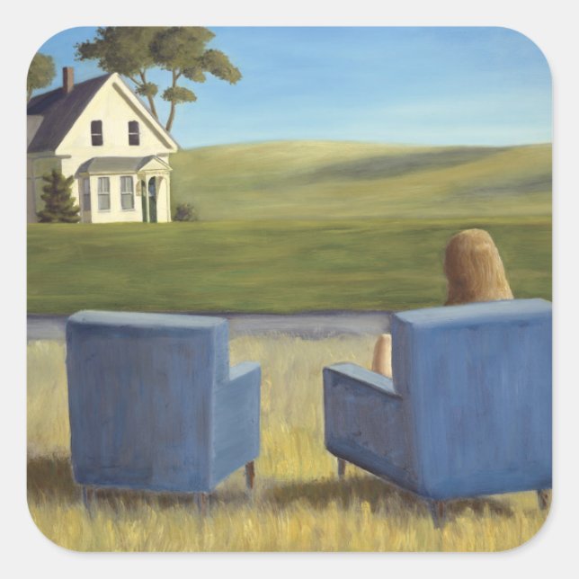 Housesitting Square Sticker (Front)