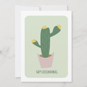 Housewarming Cactus House Plant New Home Party