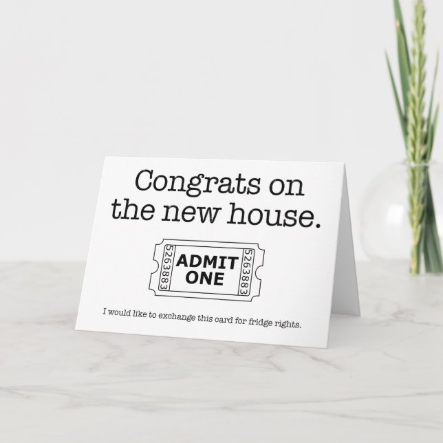 Housewarming Fridge Rights Card (Front)