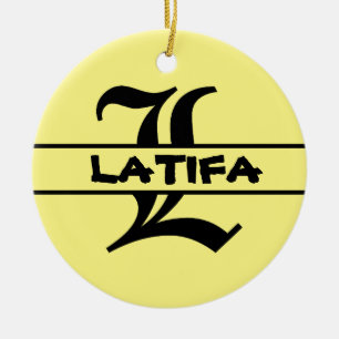 Housewarming Gift - Personalised Names Monogram Ceramic Tree Decoration