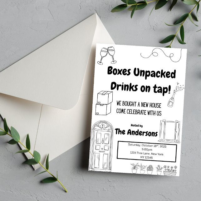 Housewarming Invitation Cute and Funny (Creator Uploaded)