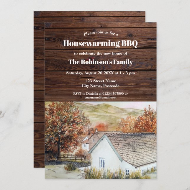 Housewarming New Home Buttermere Village England (Front/Back)