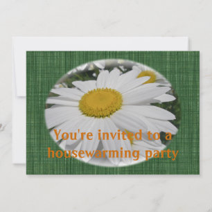 Housewarming Oxeye Daisy Wildflower Invitation