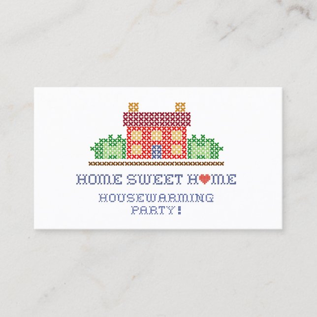 Housewarming Party Business Card (Front)