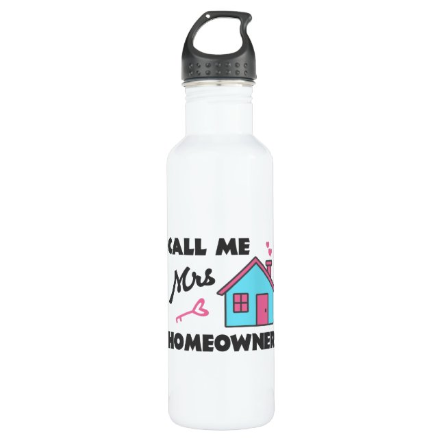 Housewarming party Call me Mrs Homeowner 710 Ml Water Bottle (Front)