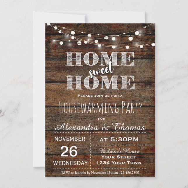 Housewarming Party Invitation (Front)