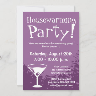 Housewarming party invitations custom invites