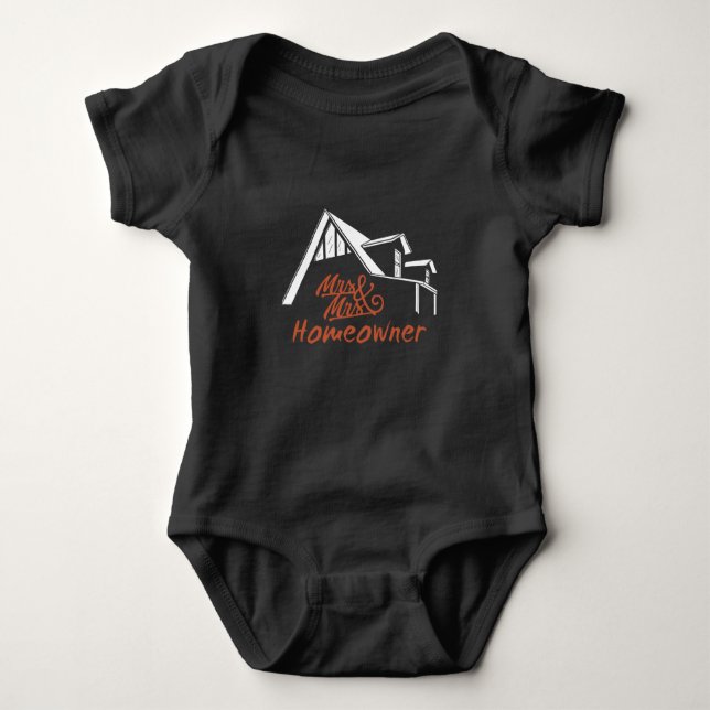 Housewarming party Mr & Mrs Homeowner Baby Bodysuit (Front)