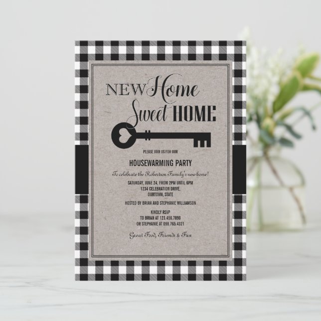 Housewarming Party New Home Celebration Invitation (Standing Front)