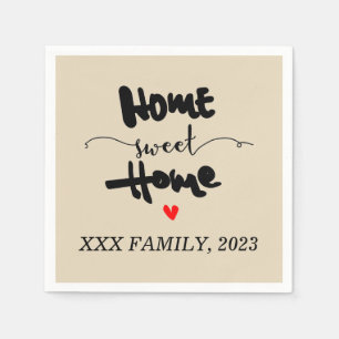 housewarming party - NEW HOME, HOME SWEET HOME Cha Napkin