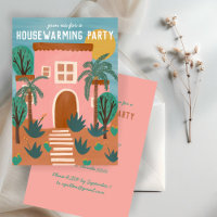 HOUSEWARMING PARTY New Pink Home Address CUSTOM