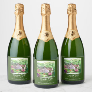 Housewarming Rydal Mount William Wordsworth House Sparkling Wine Label