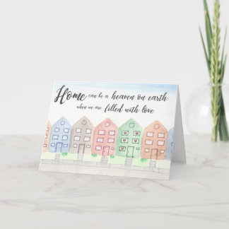 Housewarming Townhouse/Row House Card
