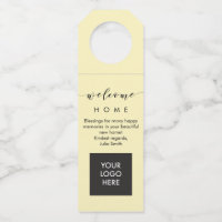 Housewarming Wine Bottle Hanger for Realtors