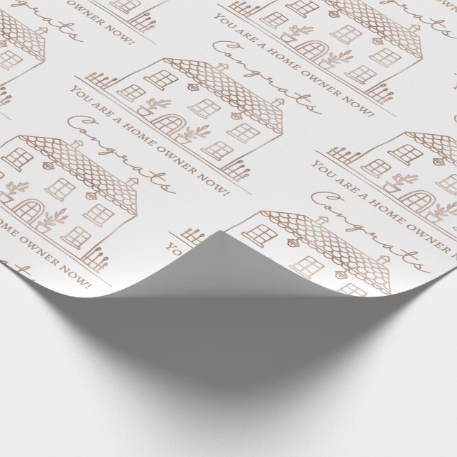 Housewarming Wrapping Paper (Corner)