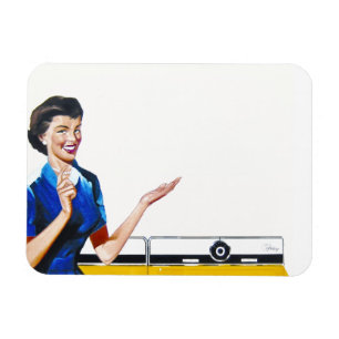 Housewife and New Washer Magnet