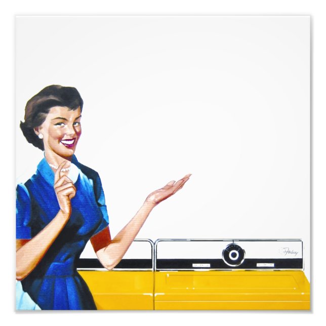 Housewife and New Washer Photo Print (Front)