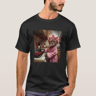 Housewife Cat Funny Cat Meme Cat Lover Cat Mum Cat T-Shirt