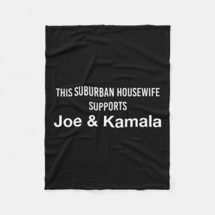 Housewife Joe Biden Kamala Harris  Fleece Blanket