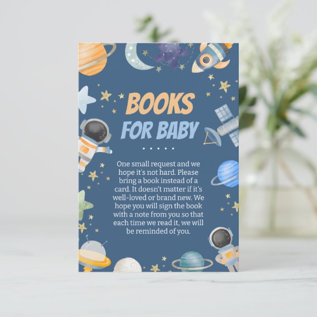 Houston Baby Shower Books for Baby Enclosure Card (Standing Front)