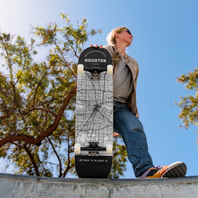 Houston City Map Skateboard (Outdoor 1)
