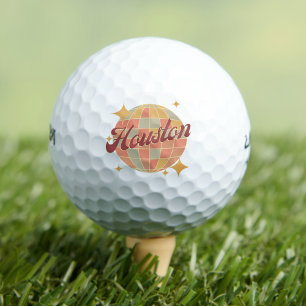 Houston City Texas Retro golfing resort  Golf Balls