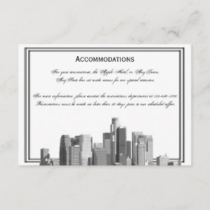 Houston Destination Wedding Accomodations Enclosure Card