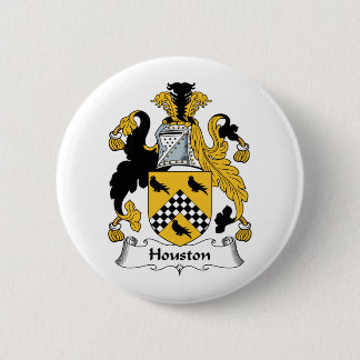 Houston Family Crest 6 Cm Round Badge