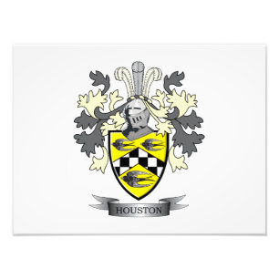 Houston Family Crest Coat of Arms Photo Print